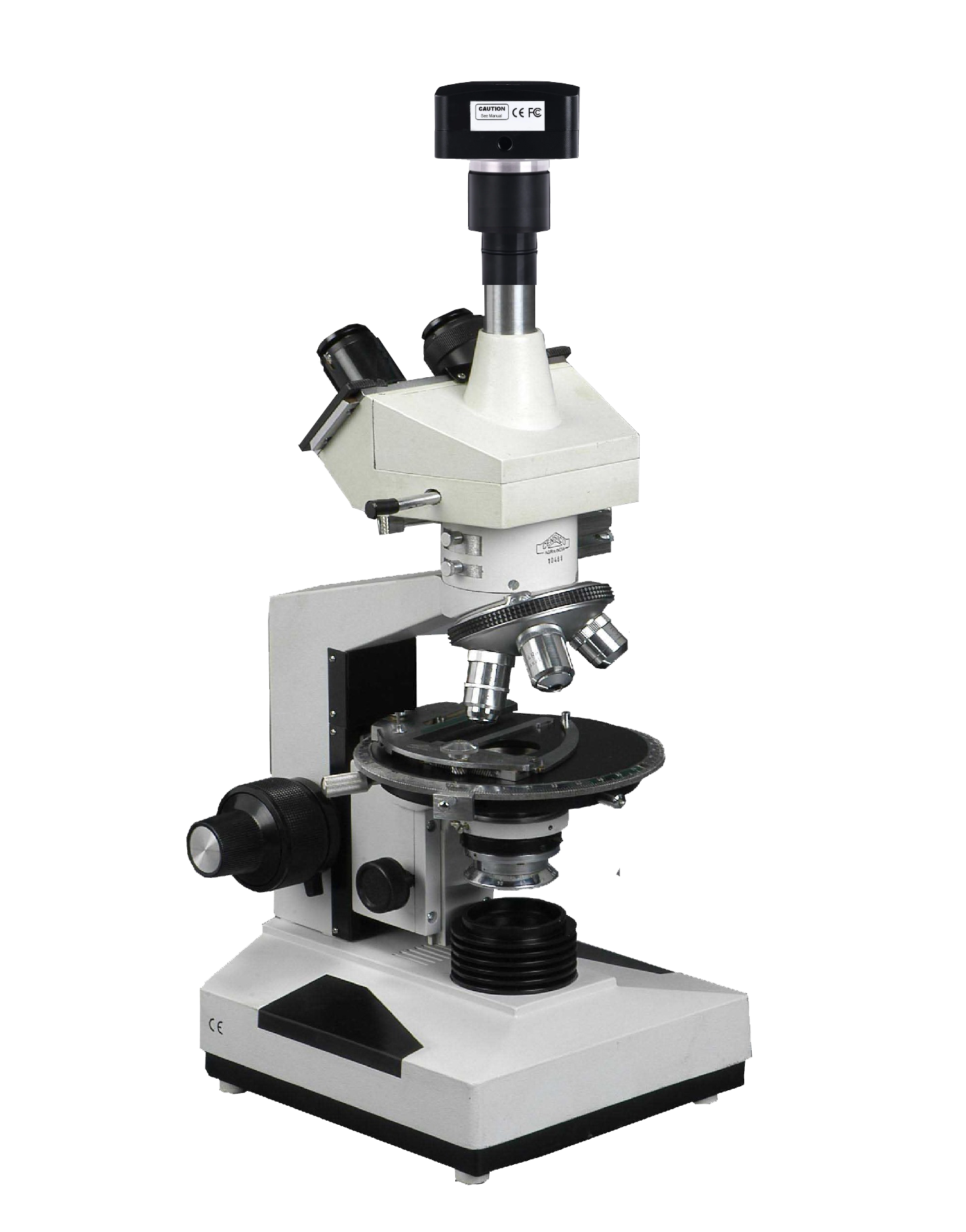 Trinocular Polarising Petrological Microscope with Digital Camera